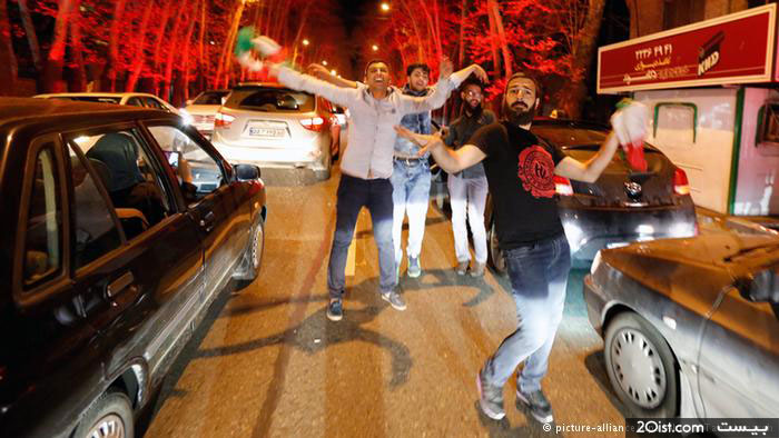 بازتاب تصاویر شادی و پایکوبی ایرانیان از تفاهم هسته‌ای در رسانه‌های بین‌المللی